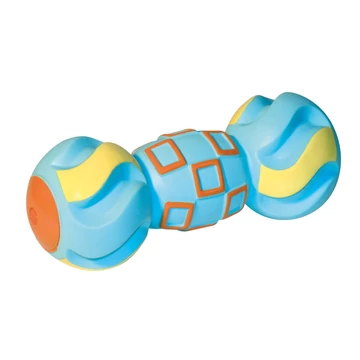 Játék sípoló súlyzó - 15 cm - türkiz